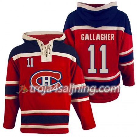 Montreal Canadiens Brendan Gallagher 11 Röd Sawyer Hooded Sweatshirt - Herr Montreal Canadiens Brendan Gallagher 11 Röd Sawyer Hooded Sweatshirt - Herr